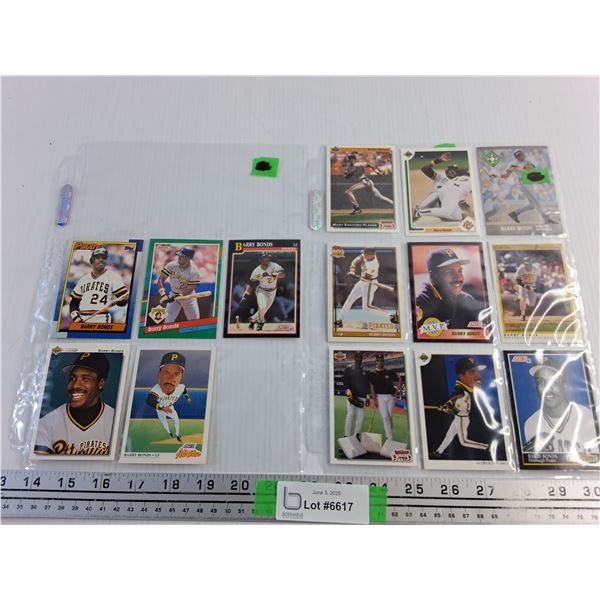 (14) Barry Bonds Baseball Cards