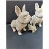 Image 2 : (3) French Bulldog Figurines - Assorted Sizes: 9" Tall & 4" Tall