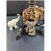 Image 2 : (7) Elephant Figurine Lot - Assorted Sizes
