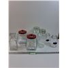 Image 1 : (7) Glass Storage Jars/Canisters - Assorted