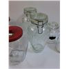 Image 3 : (7) Glass Storage Jars/Canisters - Assorted