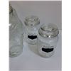 Image 4 : (7) Glass Storage Jars/Canisters - Assorted