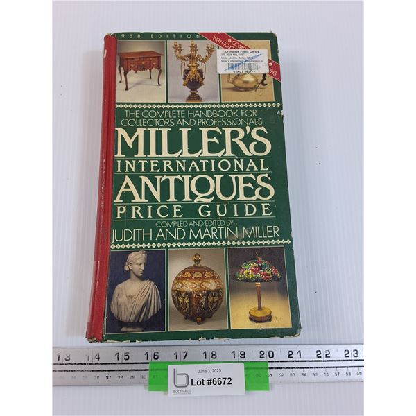 Miller's International Antiques Price Guide Hardcover Book