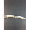 Image 4 : Stainless Steel Folding Knife w/Eagle Carving/Engraving  - Blade is 3.5" Long