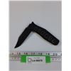 Image 1 : Black Stainless Steel Folding Knife - 3.5" Blade