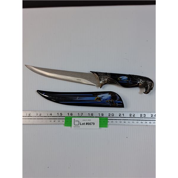 Eagle Decorative Knife w/Sheath - 8" Long Blade