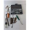 Image 2 : Tool Lot- Allan Keys, Ratchet Set, Ear Tag Pliers, Misc.
