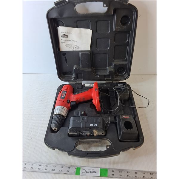 Jobmate Cordless Drill, Battery, Charger & Case- As Is