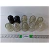 Image 1 : (10) Glass Insulators, Three Chipped