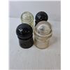Image 3 : (10) Glass Insulators, Three Chipped