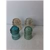 Image 3 : (10) Glass Insulators, Two Chipped