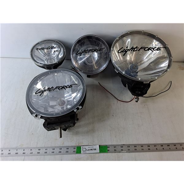(4) Vehicle Lights- Light Force, Roo-Lite, Untested