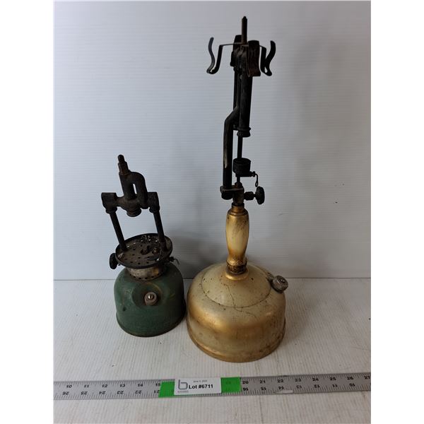 (2) Vintage Coleman Gas Lamps