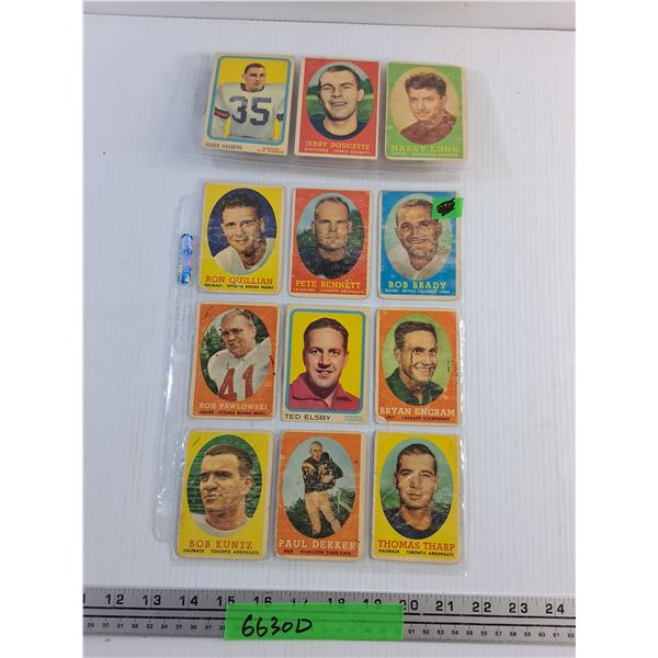 (12) 1950s CFL Vintage Football Cards