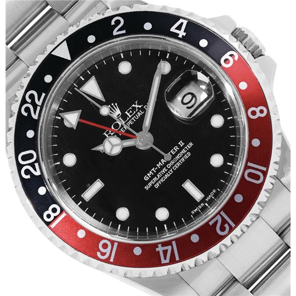 Rolex Mens Stainless Steel Coke GMT Master 2 With Rolex Box 40MM