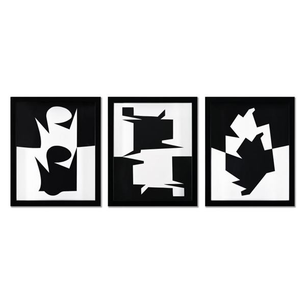 Ontil Uzok et Imbituba de la serie Etres Ou Fantomes (Triptych) by Vasarely (190