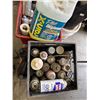 Image 3 : Rolling Flat Dolly w Misc Fluids, Detailing Items, Oil, Paint, Lube, Cleaner, Grease, Gear Oil, etc