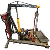 Image 8 : Mechanic's Special Cherry Picker Engine Hoist w/ Creeper, Stool, Misc. Jacks, Etc.