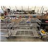 Image 1 : Set of Two Wire Shelves on Rolling Dollies - 5 Shelf