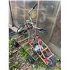 Image 2 : Mini Bike Chopper Motorcycle w Garden Cart