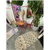 Image 8 : Outdoor Furniture, Metal Chairs, Clear Acrylic Chair, 3 Plants, 2 Rugs, Sun Shade, 3 Umbrellas