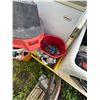 Image 4 : Pallet Lot: New LED Lights, Small Freezer, Vacuum, Bicycle, Tools and More