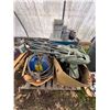 Image 1 : Pallet Lot: Rols of Duct Tape, PPE Mask, Camp Chair, Coolers, Refrigerant Recharger Old ToolBox