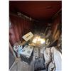 Image 1 : Contents of Shipping Container; Wheelbarrow, Netting, Cable, Aluminum etc