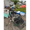 Image 3 : Mixed Lot: Copper Wiring, Door, Roof Rack Attachment Coolers, Castors and More