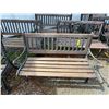 Image 2 : Eight Berkeley Forge, cast-iron and wooden benches with spare ends