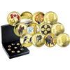 Image 1 : 2007 $75 Vancouver Olympics Gold 9-Coin Set with Display Case.  2.025oz.