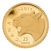 Image 1 : 2011 25¬¢ Cougar - Pure Gold Coin.  Tax Exempt.