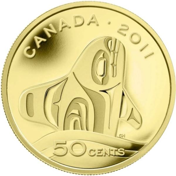 2011 50¬¢ Orca Whale - Pure Gold Coin.  Tax Exempt.