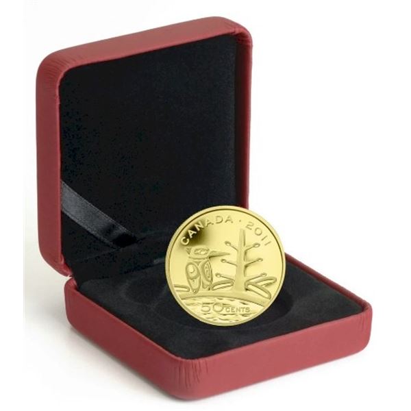 2011 50¬¢ The Canadian Boreal Forest - Pure Gold Coin.  Tax Exempt.