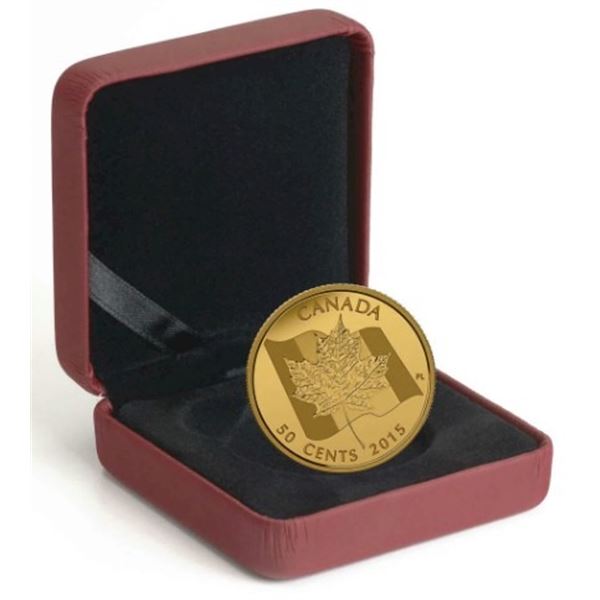 2015 50¬¢ Maple Leaf - Pure Gold Coin.  Tax Exempt.