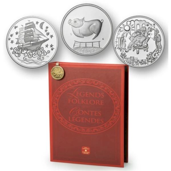 2002 50 Cent Legends Folklore - Sterling Silver Coin Book Set.