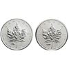 Image 1 : 2005 $5 Silver Maple Leaf V-J Day and V-E Day, lot of 2 coins.