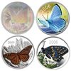 Image 1 : 2005 50¬¢ Butterfly Collection includes The Fritiliary, Monarch, 2006 Silvery Blue & Short Tailed Sw