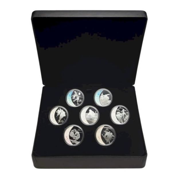 2010 $25 Vancouver Olympic Winter Games - Sterling Silver 15-Coin Set.