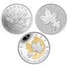 Image 1 : 2011 $10 Maple Leaf Forever, 2013 $10 Maple Leaf & 2013 $5 The Silver Maple Leaf, 25th Anniversary  