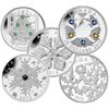 Image 1 : 2011 $20 Christmas Tree, 2012 $20 Holiday Snowstorm, Holiday Snowflake with Swarovski Crystal, 2013 