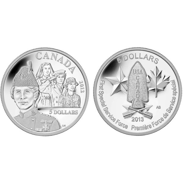 2012 $5 Georgina Pope, 2013 $5 Devil's Brigade & 2012 $5 Rick Hansen Man-In-Motion Tour, 25th Annive