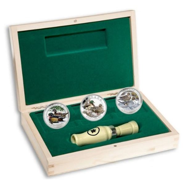 2013 $10 Fine Silver Ducks of Canada 3 differents with caller.