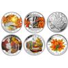 Image 1 : 2013 $20 Autumn Bliss, 2014 $20 Autumn Falls, 2015 $20 Autumn Express, 2016 $20 Autumn Tranquility, 