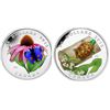 Image 1 : 2013 $20 Fine Silver Coin Purple Corneflower, 2015 Venetian Glass Turtle with Broadleaf Arrowhead Fl