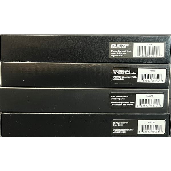 2013 Specimen Sets Canadian Arctic Expedition, 100th Anniversary, 2017 Snow Goose, 2018 Burrowing Ow