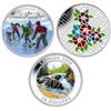 Image 1 : 2014 $20 River Rapids, $20 Pond Hockey  & $20 Stained Glass: Craigdarroch Castle - Lot of 3 Pure Sil