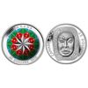 Image 1 : 2014 $25 Christmas Ornament & $25 Matriarch Moon Mask - Pure Silver Coin - Lot of 2 Pure Silver Coin