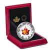 Image 1 : 2016 $50 Venetian Glass Maple Leaf: Autumn Radiance - 5-oz. Pure Silver Coin.  Tax Exempt.