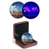 Image 1 : 2017 $30 Celebrating Canada Day - 2 oz. Pure Silver Coin with Bonus Black Light.  Tax Exempt.